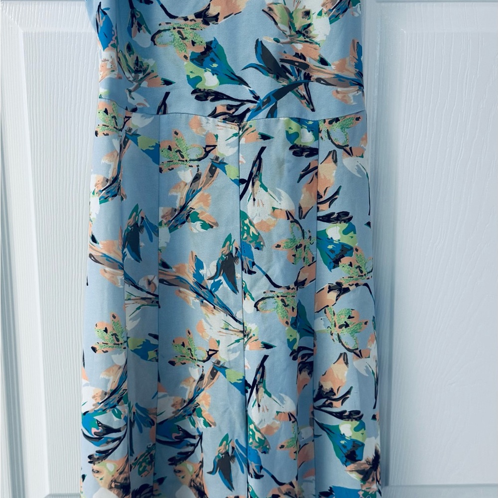 Floral Print romper in Blue and 🍑
